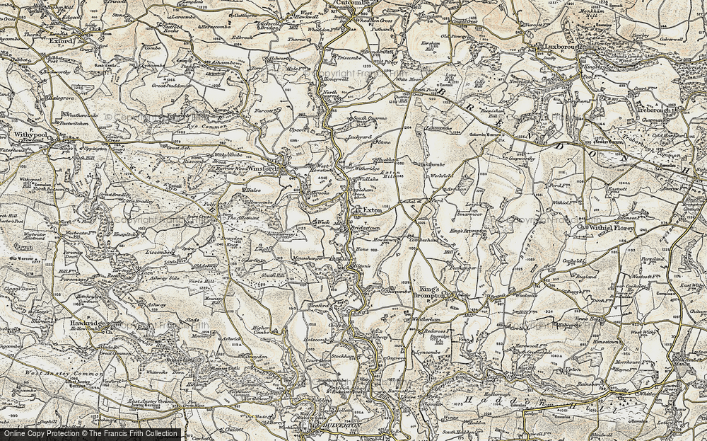 Old Map of Exton, 1898-1900 in 1898-1900
