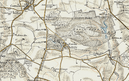 Old map of Westland Wood in 1901-1903
