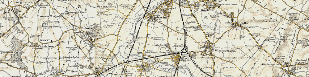 Old map of Eyres Monsell in 1901-1903