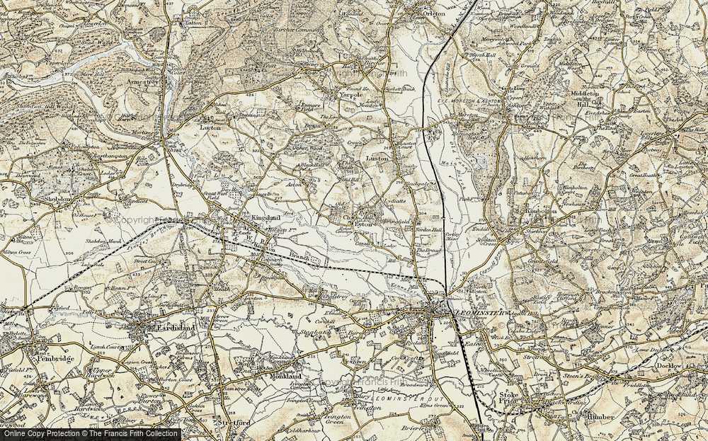 Old Map of Eyton, 1900-1903 in 1900-1903