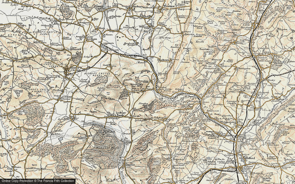 Old Map of Eyton, 1902-1903 in 1902-1903