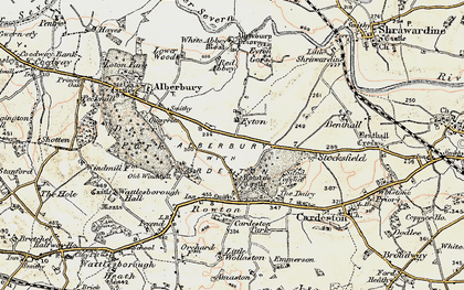 Old map of Eyton in 1902