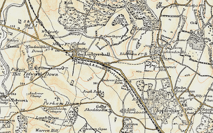 Old map of Faberstown in 1897-1899