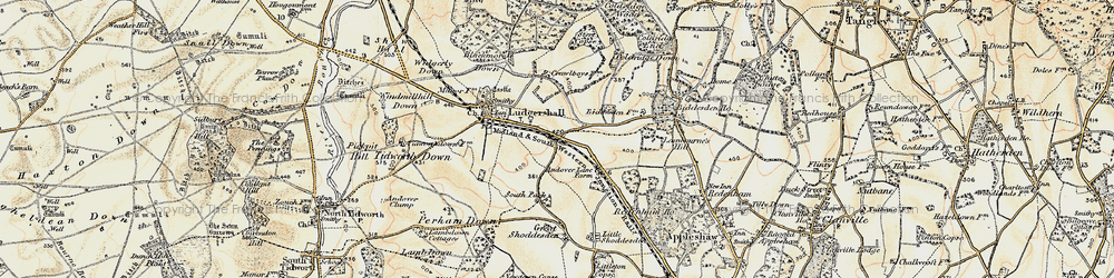Old map of Faberstown in 1897-1899