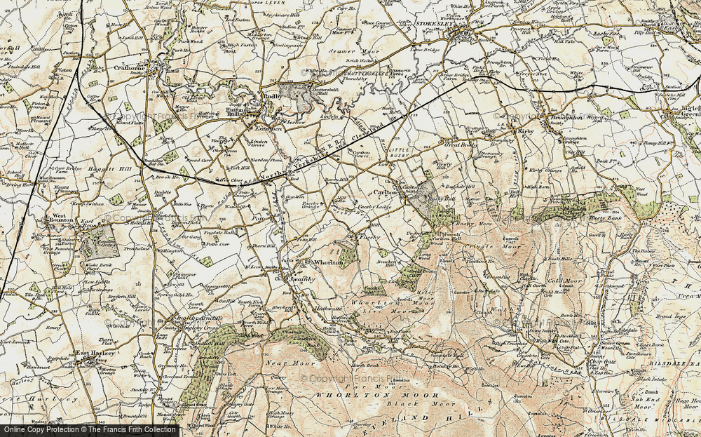 Old Map of Faceby, 1903-1904 in 1903-1904