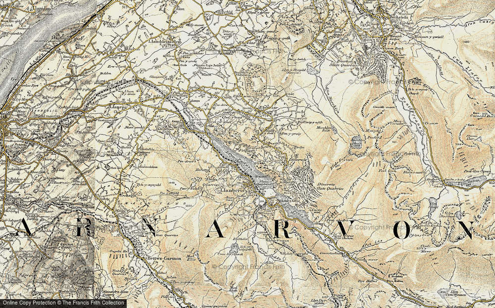Old Map of Fachwen, 1903-1910 in 1903-1910
