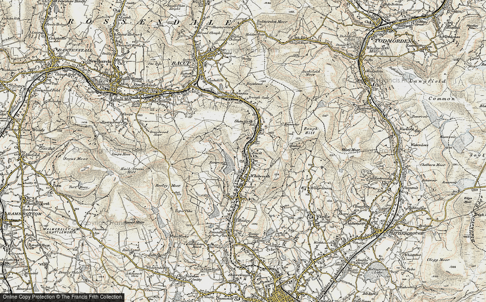 Old Map of Facit, 1903 in 1903