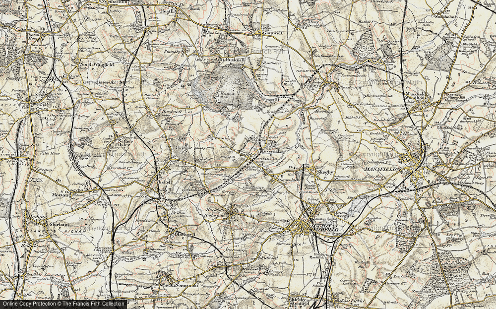 Old Map of Fackley, 1902-1903 in 1902-1903
