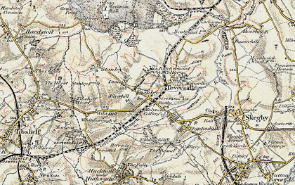 Old map of Fackley in 1902-1903