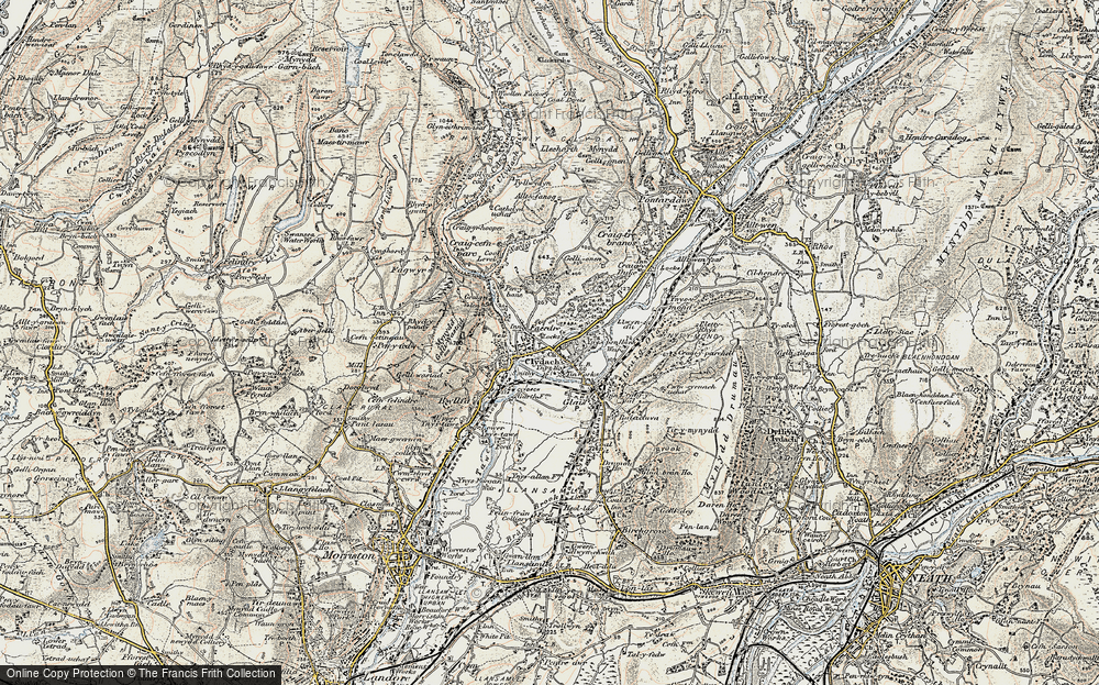 Old Map of Faerdre, 1900-1901 in 1900-1901