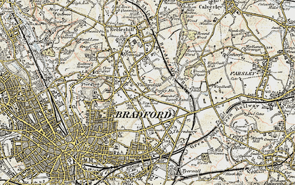 Old map of Fagley in 1903-1904