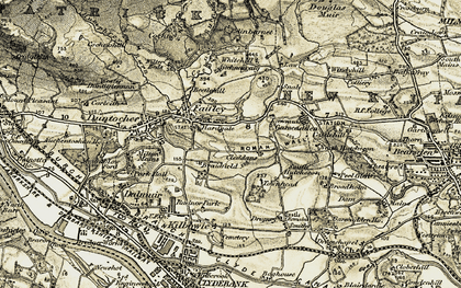 Old map of Auchnacrag in 1905
