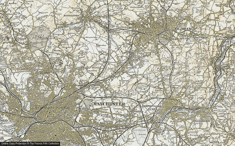 Old Map of Failsworth, 1903 in 1903