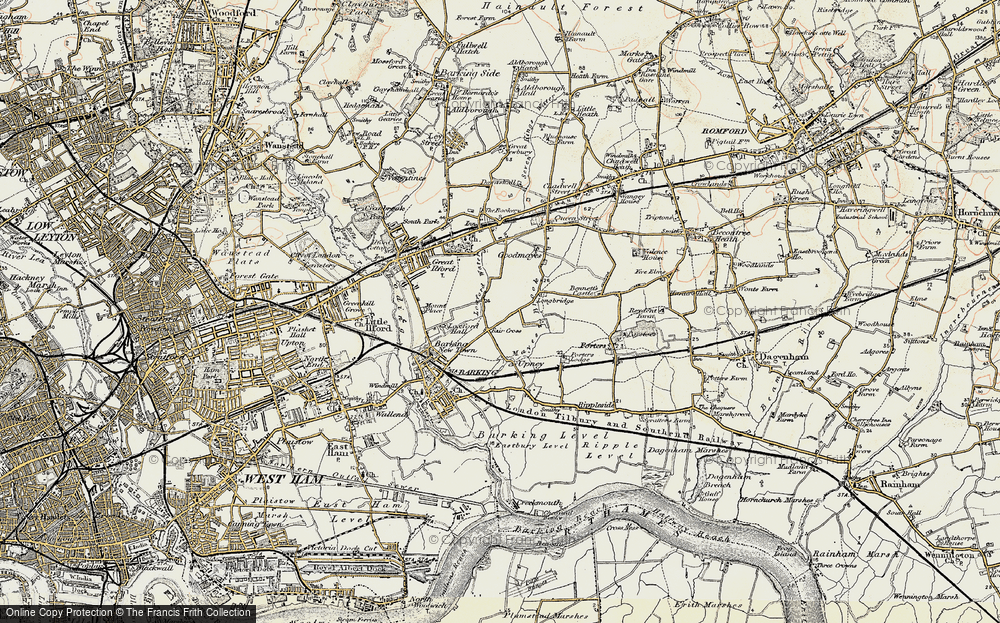 Old Map of Fair Cross, 1897-1902 in 1897-1902