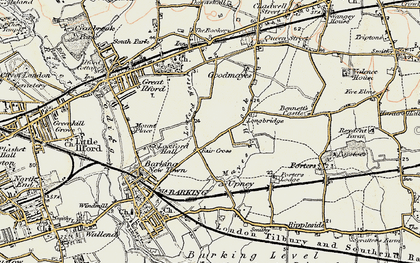 Old map of Fair Cross in 1897-1902