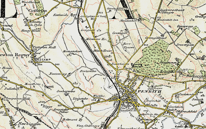 Old map of Fair Hill in 1901-1904