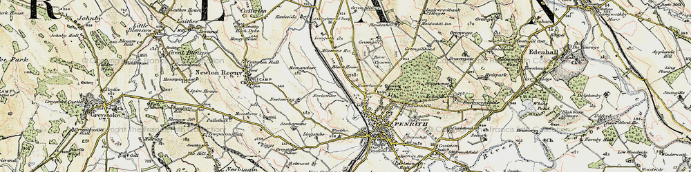 Old map of Fair Hill in 1901-1904