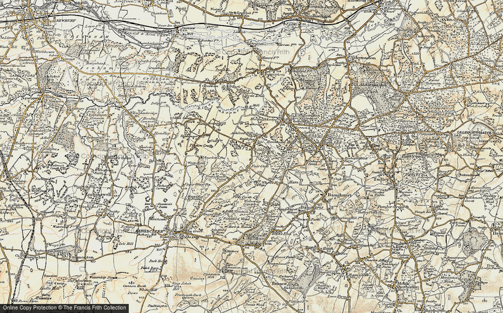 Old Map of Fair Oak, 1897-1900 in 1897-1900