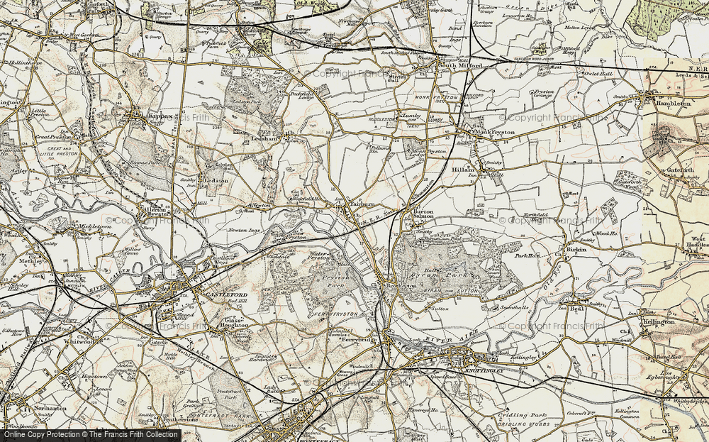 Old Map of Fairburn, 1903 in 1903