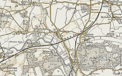 Old map of Fairburn in 1903