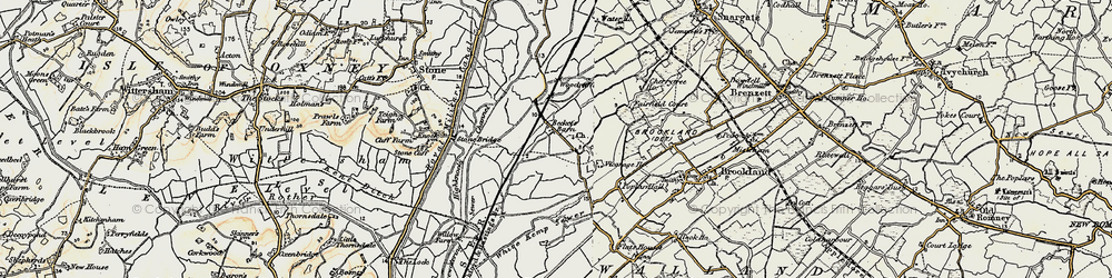 Old map of White Kemp Sewer in 1898
