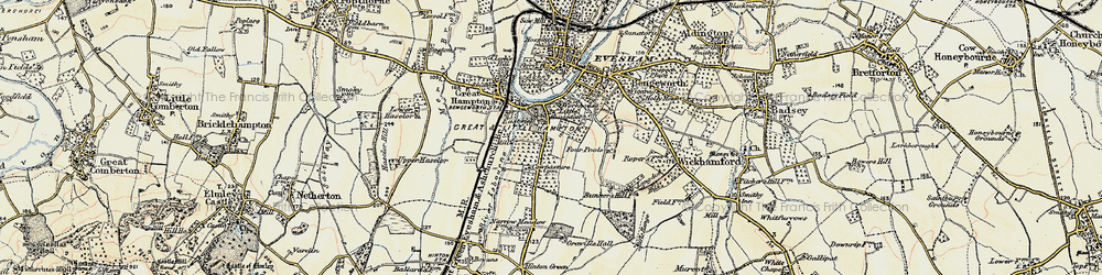 Old map of Fairfield in 1899-1901
