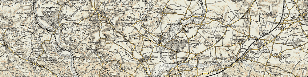 Old map of Fairfield in 1901-1902