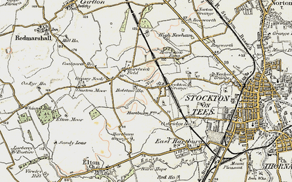 Old map of Fairfield in 1903-1904