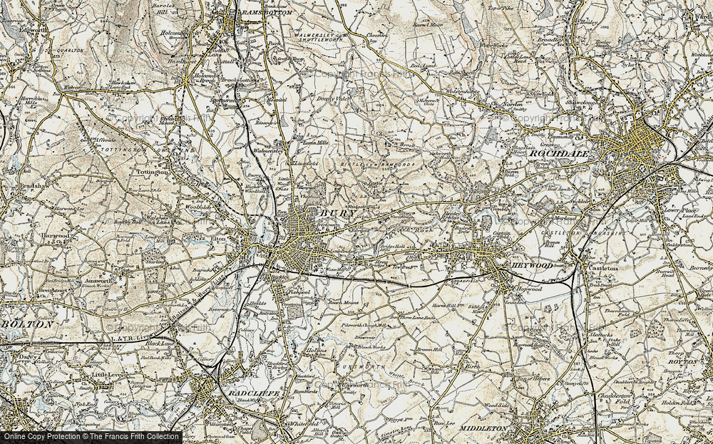 Old Map of Fairfield, 1903 in 1903