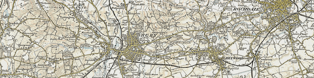 Old map of Fairfield in 1903