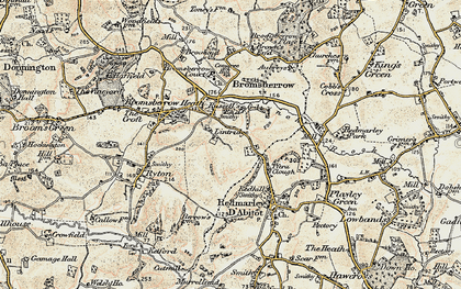 Old map of Fairfields in 1899-1900