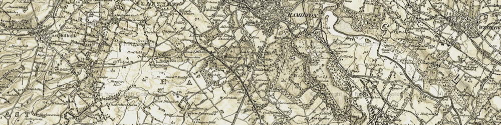 Old map of Fairhill in 1904-1905