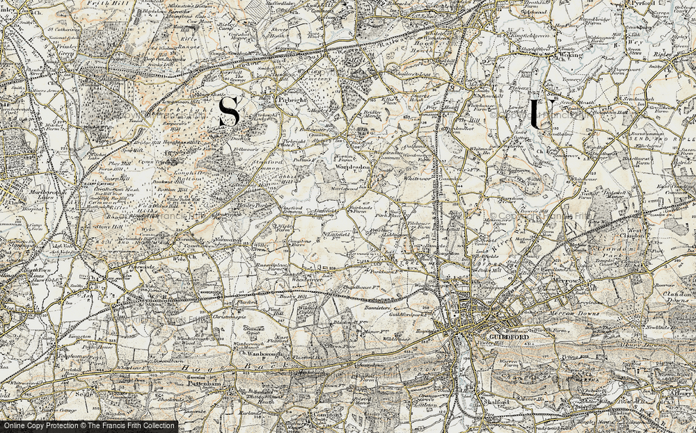 Old Map of Fairlands, 1898-1909 in 1898-1909
