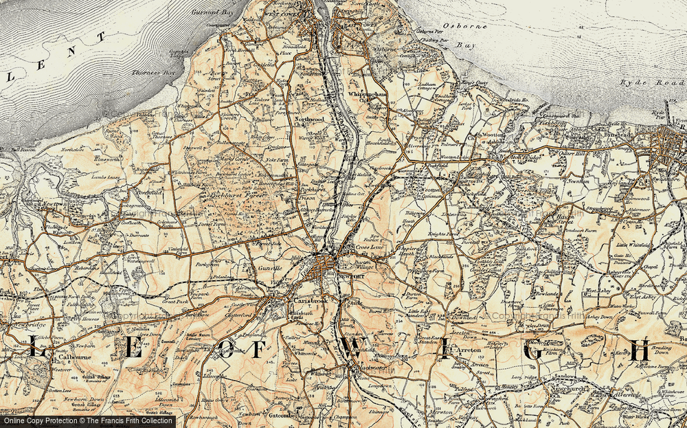 Old Map of Fairlee, 1899 in 1899