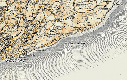Old map of Fairlight Glen in 1898