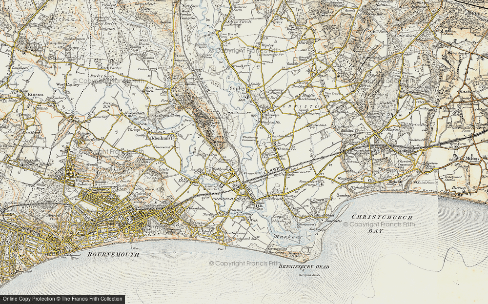 Old Map of Fairmile, 1897-1909 in 1897-1909