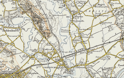 Old map of Fairmile in 1897-1909