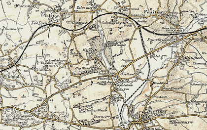 Old map of Fairmile in 1898-1900