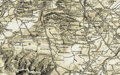 Old map of Braid Hills in 1903-1904
