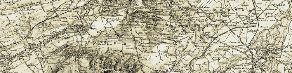 Old map of Braid in 1903-1904