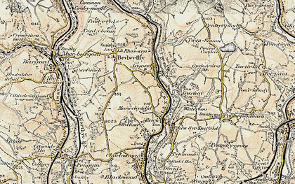 Old map of Fairoak in 1899-1900