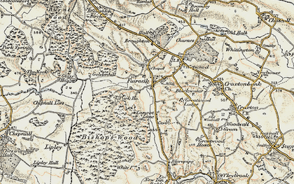 Old map of Fairoak in 1902