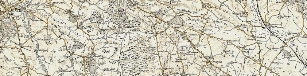 Old map of Fairoak in 1902