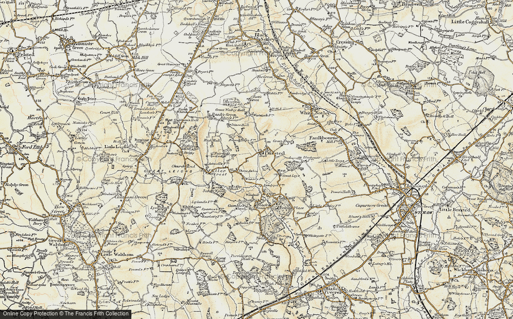 Old Map of Fairstead, 1898-1899 in 1898-1899