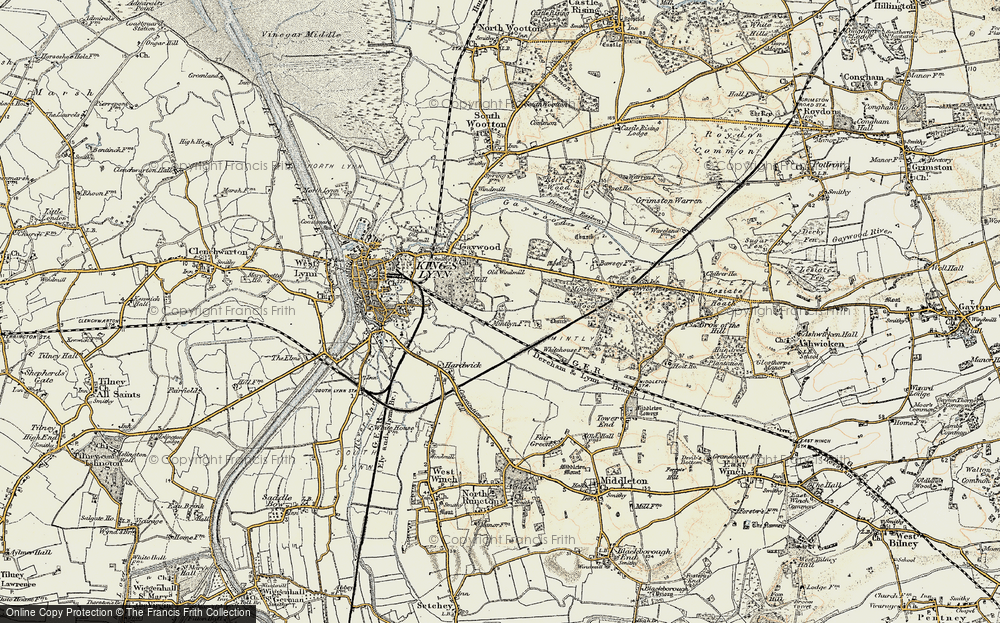 Old Map of Fairstead, 1901-1902 in 1901-1902