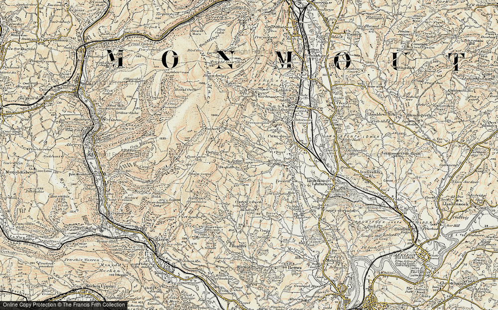 Old Map of Fairwater, 1899-1900 in 1899-1900