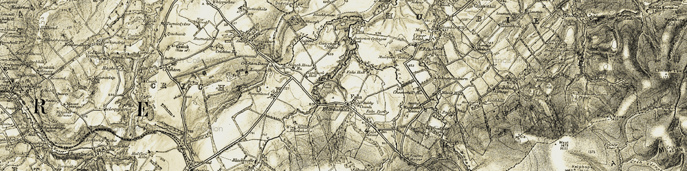 Old map of Blackshiels in 1903-1904