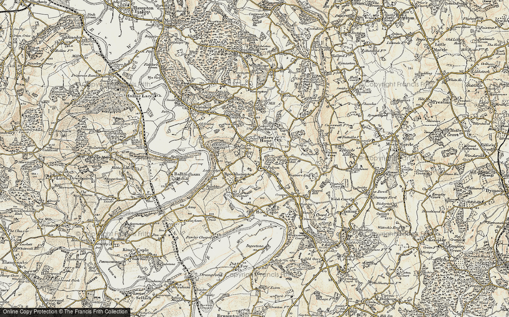 Old Map of Falcon, 1899-1900 in 1899-1900