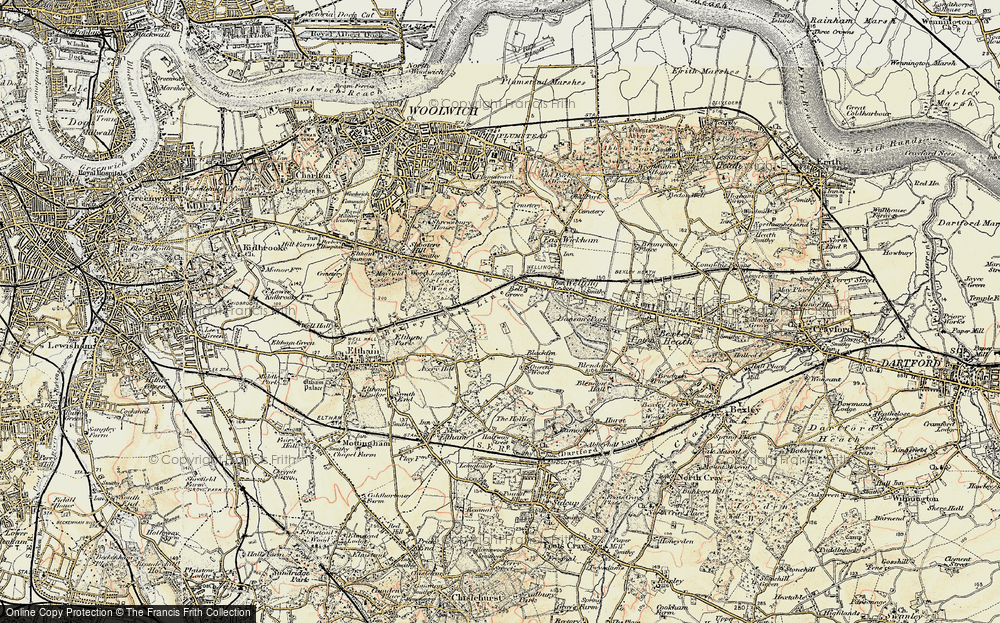 Old Map of Falconwood, 1897-1902 in 1897-1902