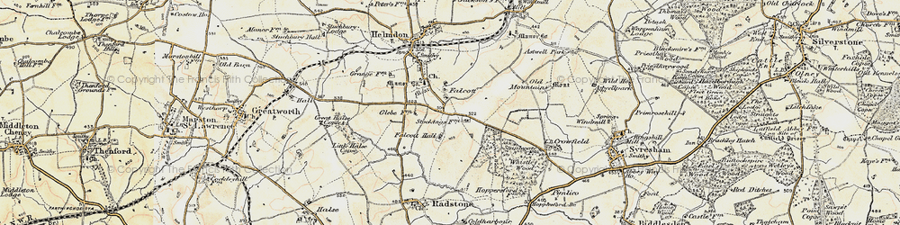 Old map of Blackpits Barn in 1898-1901